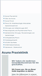 Mobile Screenshot of acunapraxisklinik.de
